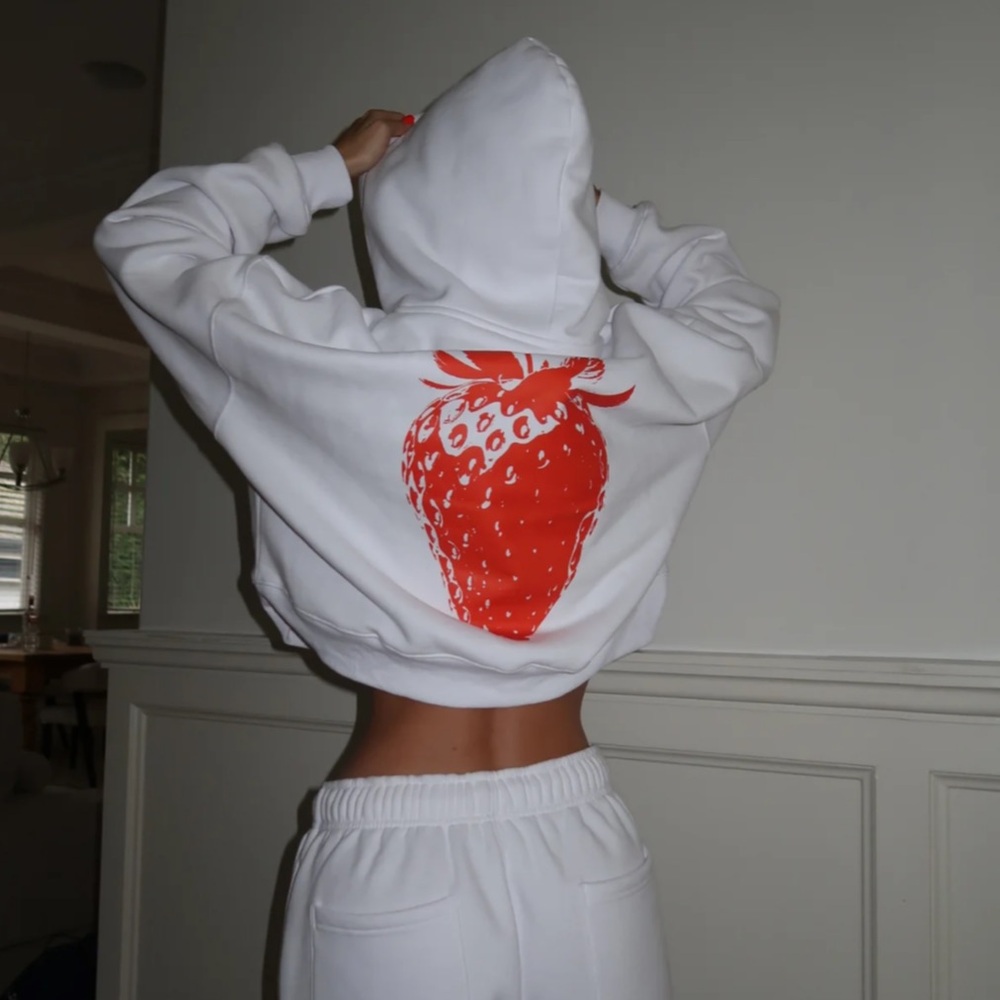 Strawberry Milk Mob - White Sweat Set - Picture 5 of 9